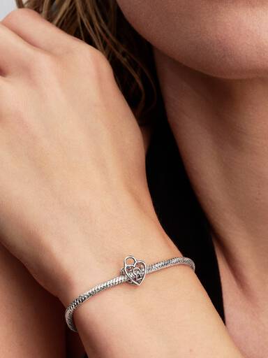 Charm Cadenas Cœur Ajouré