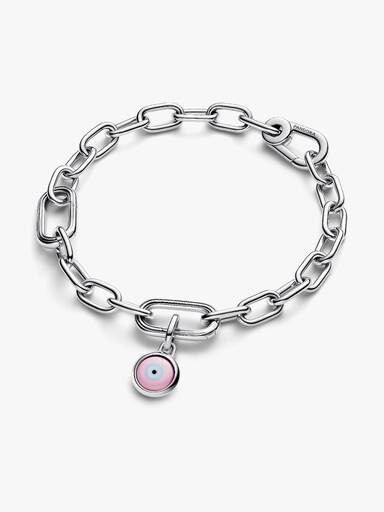 Mini Charm Pendant en Verre de Murano Mauvais Œil Gravable