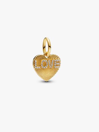 Charm Pendant Cœur d'Amour Gravable