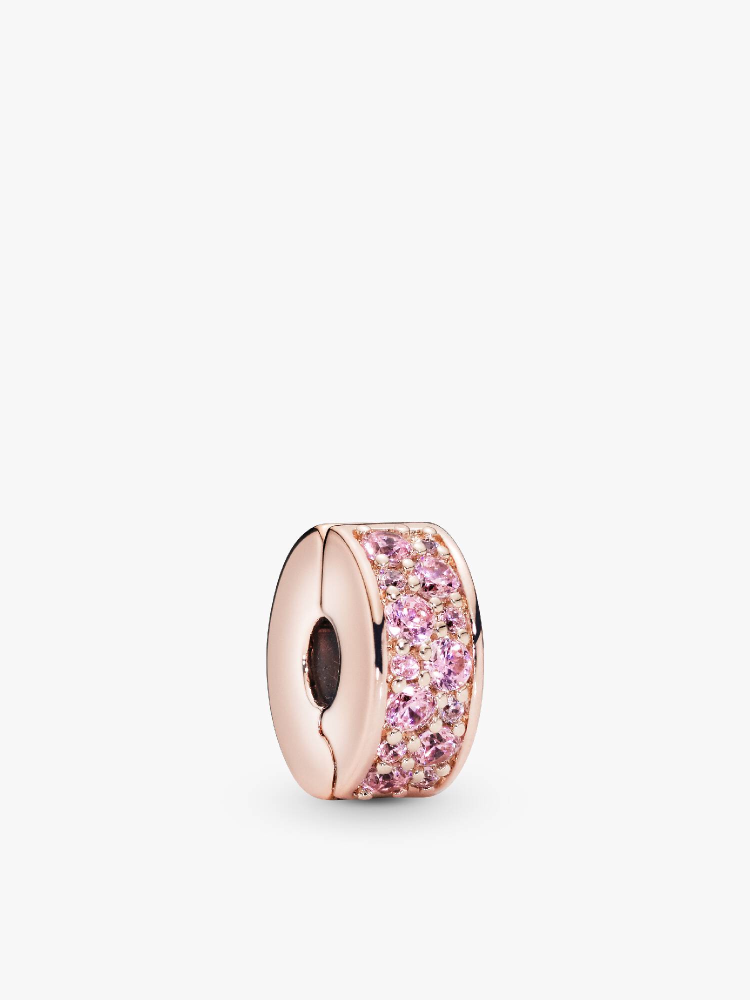 Charm Clip Pavé Rose