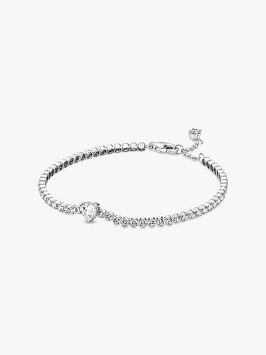 Bracelet Rivière Cœur Scintillant