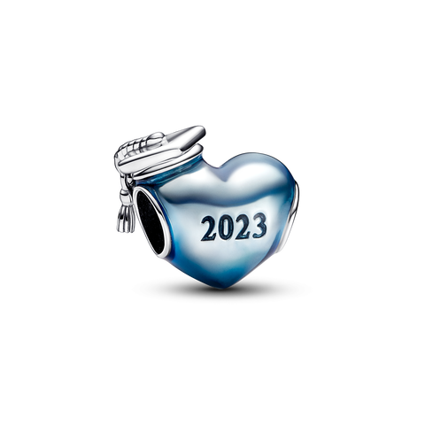 Charm Cœur de Diplômé(e) 2023 Bleu