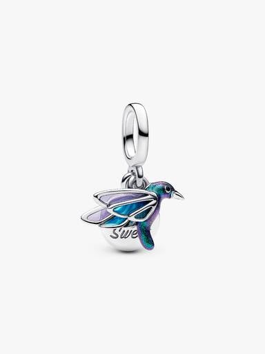 Charm Pendant Double Colibri