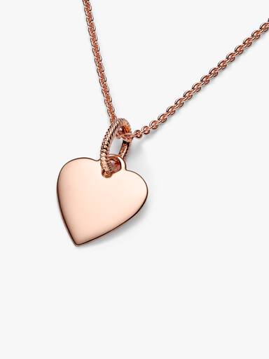 Pendentif Étiquette Cœur Gravable