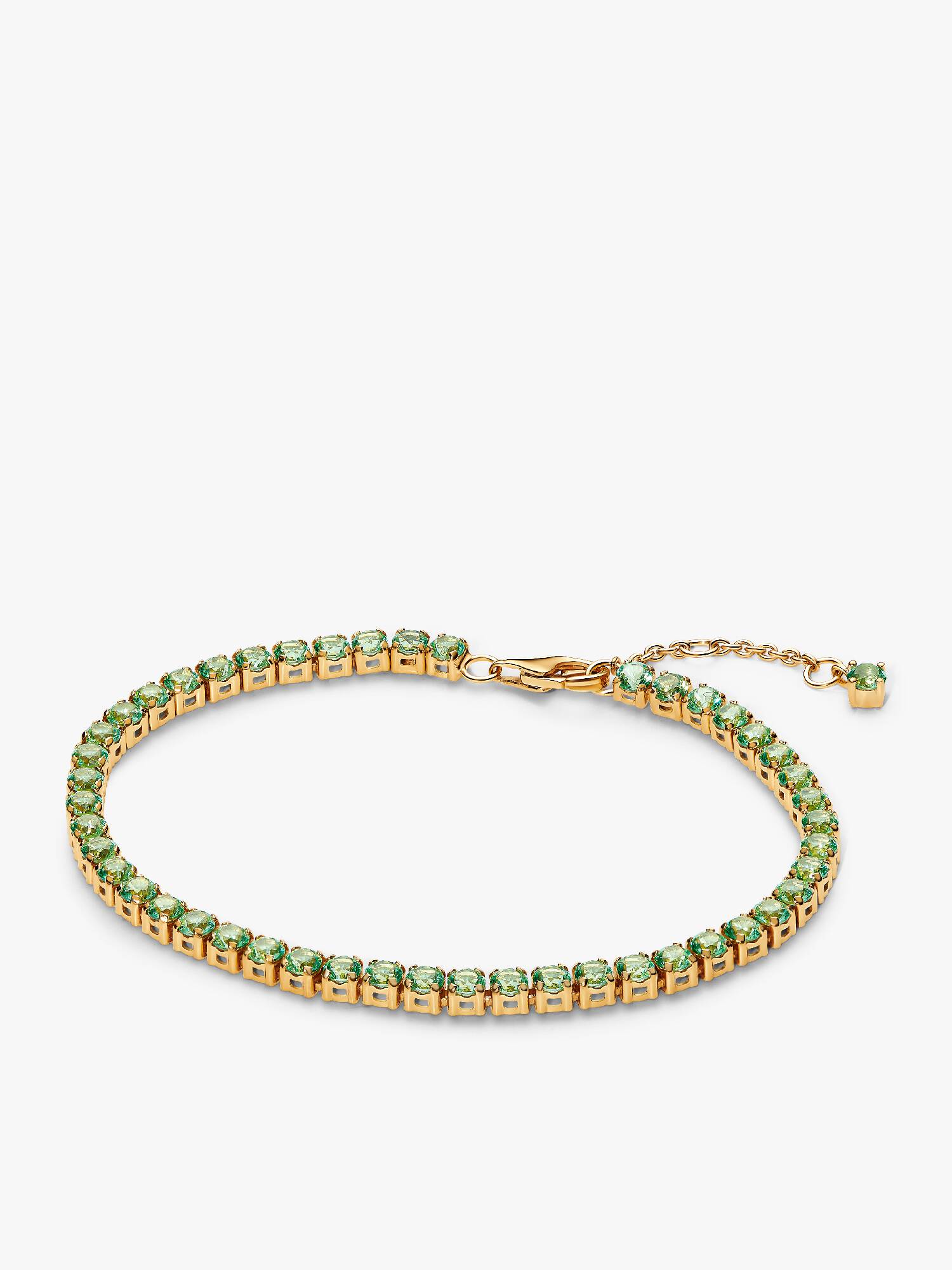 Bracelet Rivière Vert Scintillant