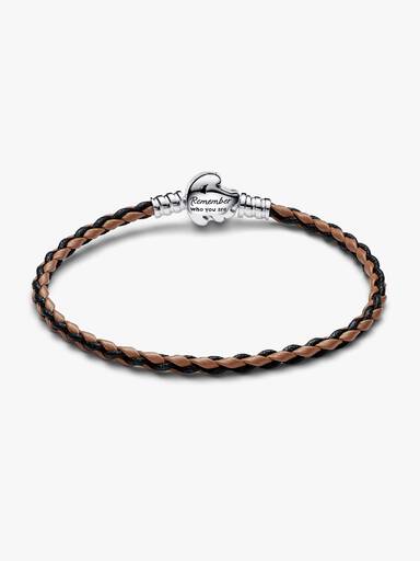 Bracelet en Cuir Tressé Pandora Moments Disney Le Roi Lion
