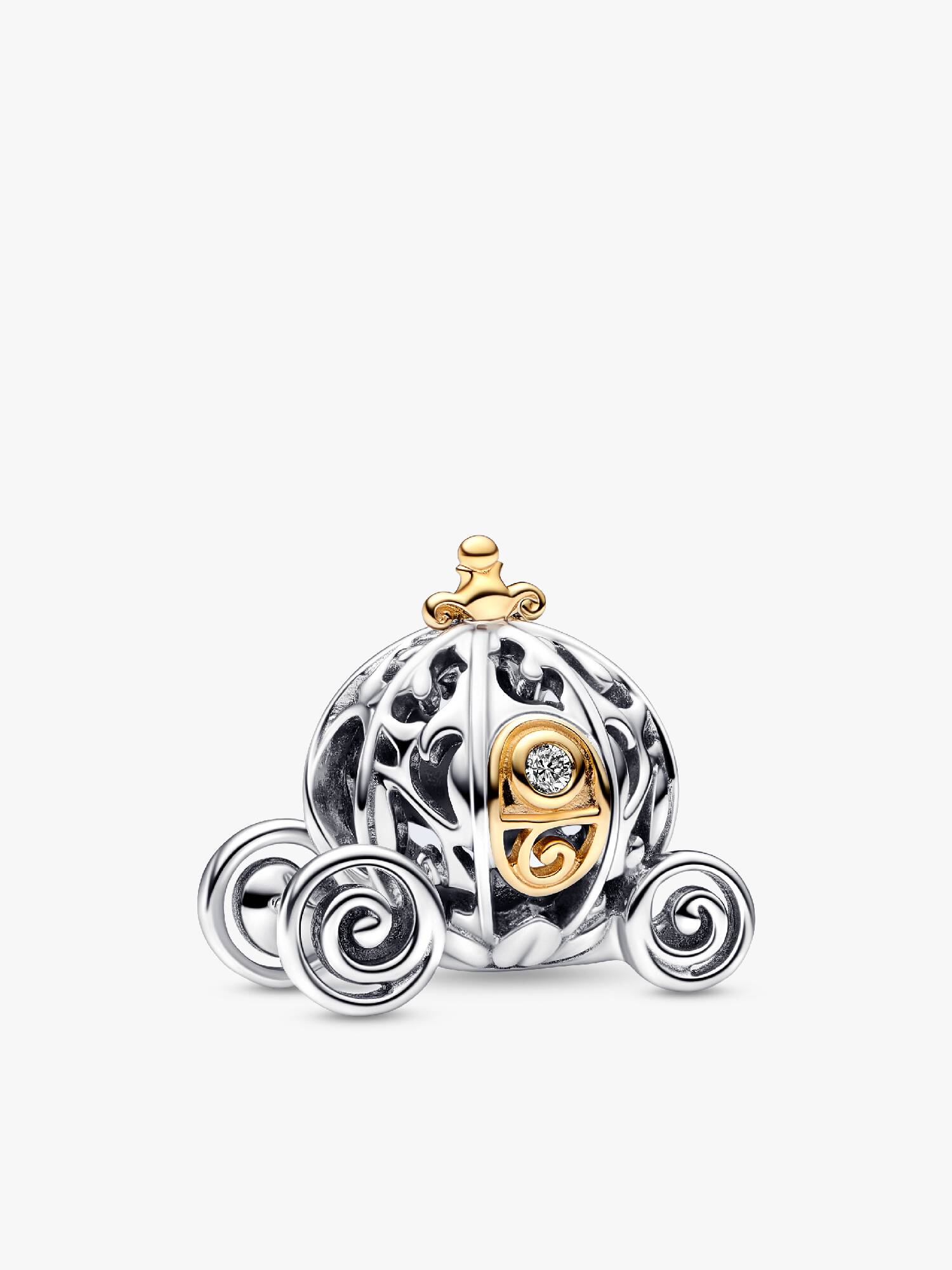 Charm Disney 100e anniversaire Carrosse Enchanté de Cendrillon avec diamant de synthèse
