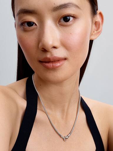 Collier Fermoir Clouté & Chaîne