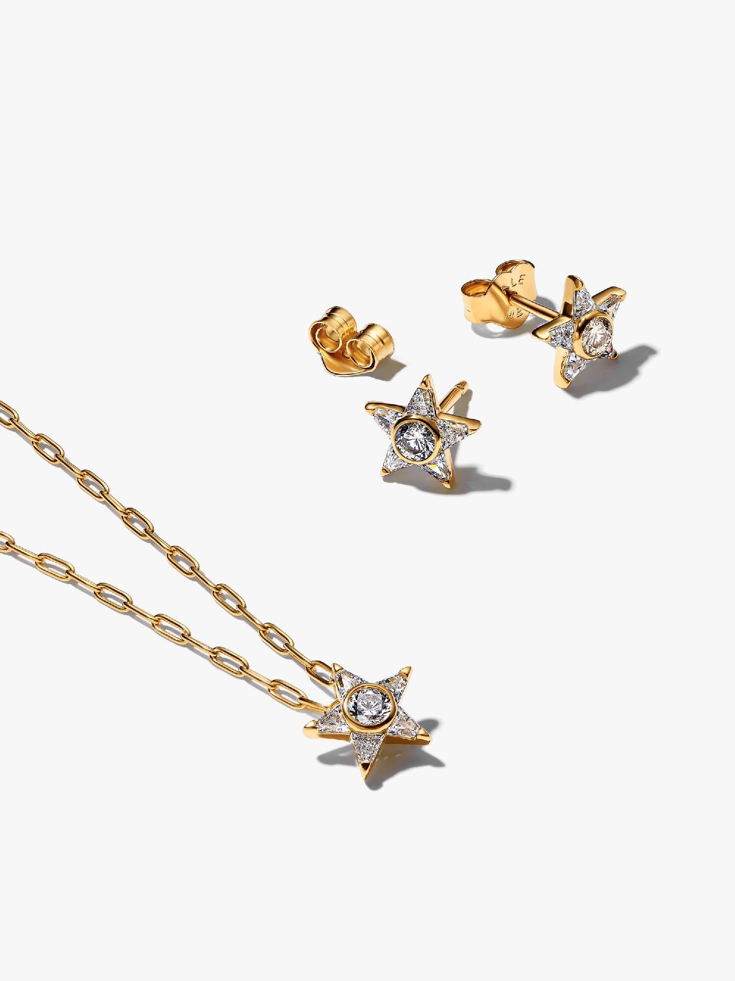 Ensemble de Bijoux Étoile Scintillante