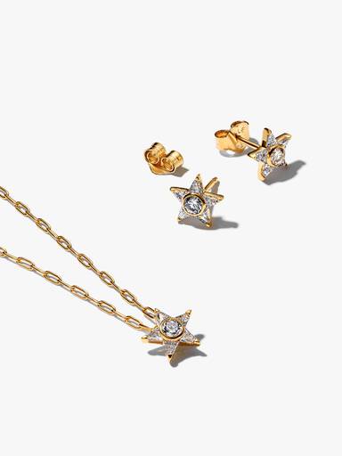 Ensemble de Bijoux Étoile Scintillante