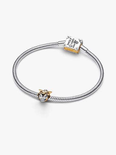 Charm Disney Princesse Jasmine Tigre Rajah et Diamant de Synthèse