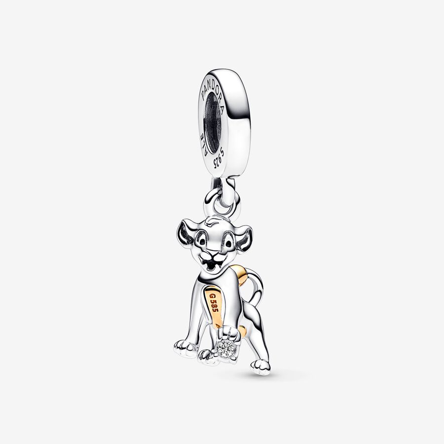 Charm Pendant Disney 100e anniversaire Simba avec diamant de synthèse image number 0