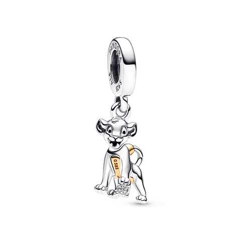Charm Pendant Disney 100e anniversaire Simba avec diamant de synthèse