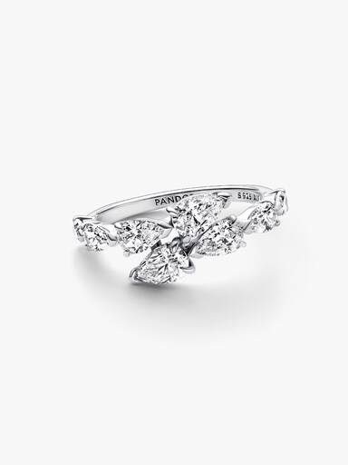 Bague Chevauchement Scintillant