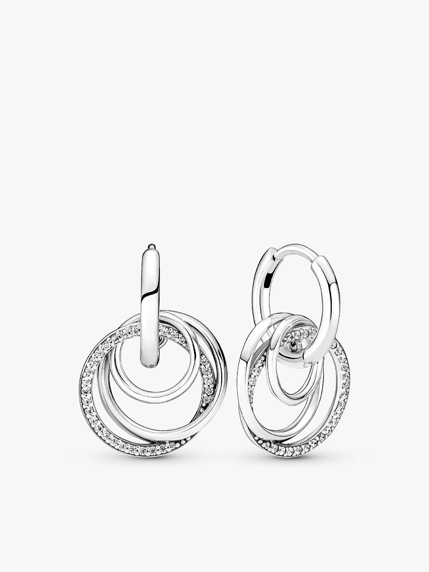 Boucles d'Oreilles Créoles Cercles Ma Famille Pour Toujours
