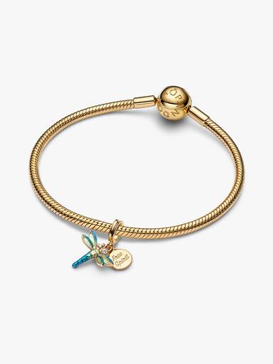 Charm Pendant Double Libellule