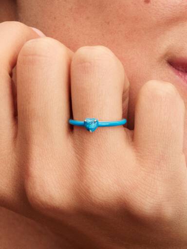 Bague Pierre Cœur Turquoise