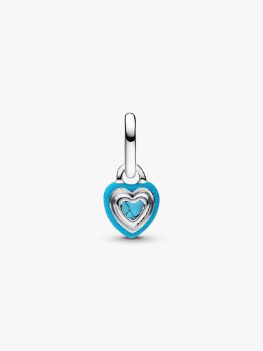 Mini Dangle Cœur Turquoise