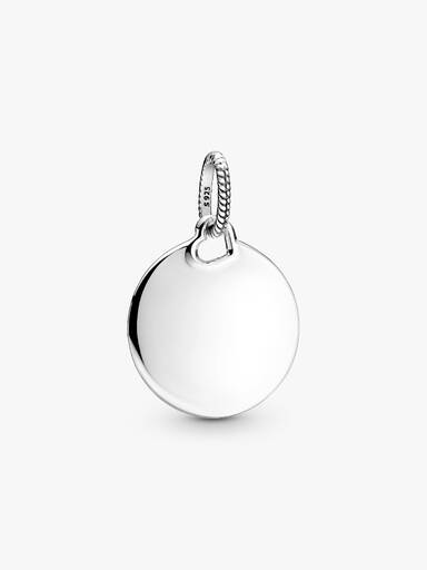 Pendentif Plaque Ronde Gravable