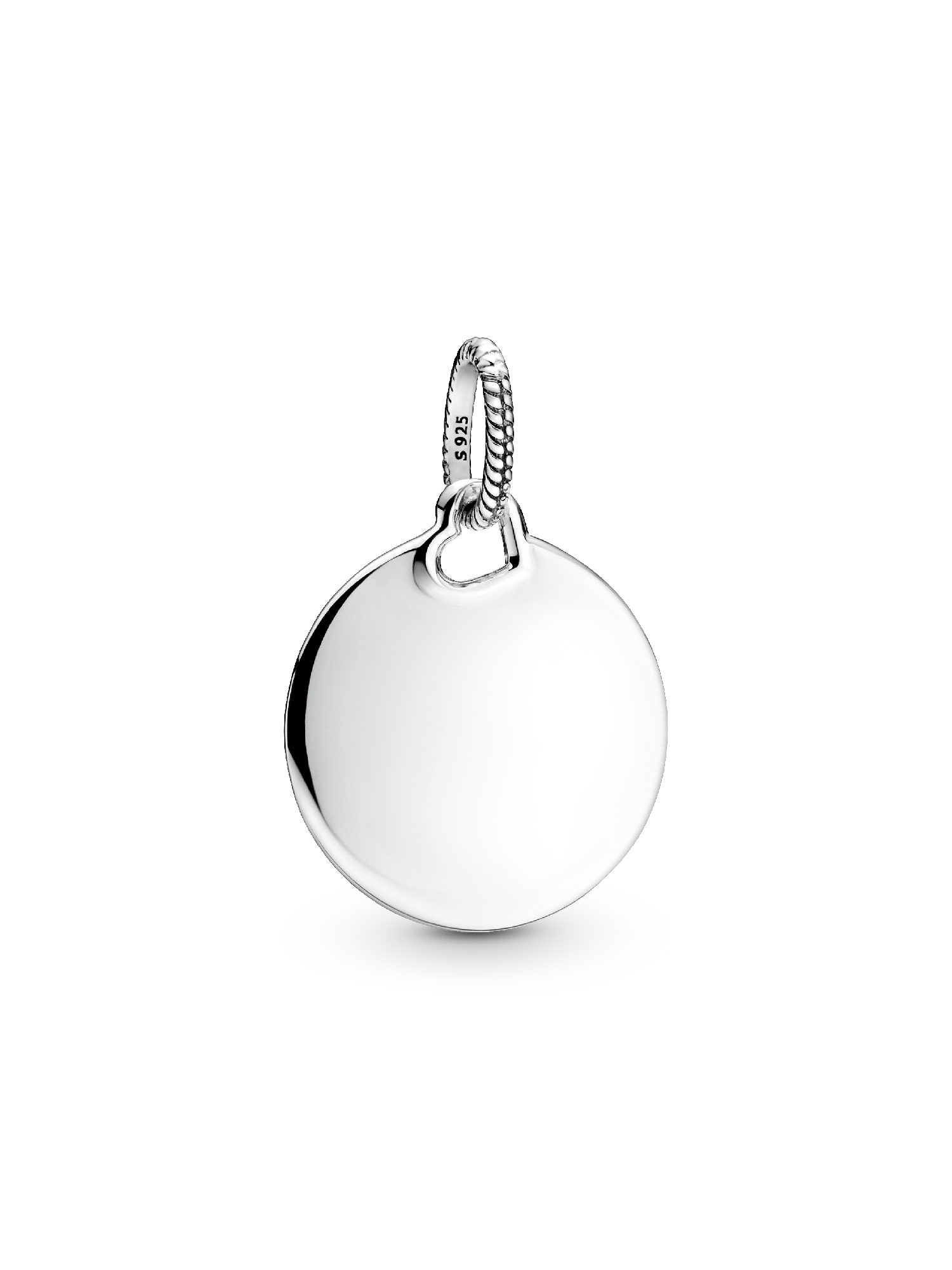 Pendentif Plaque Ronde Gravable