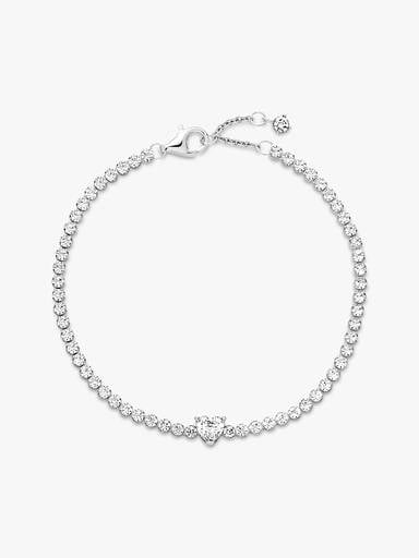 Bracelet Rivière Cœur Scintillant