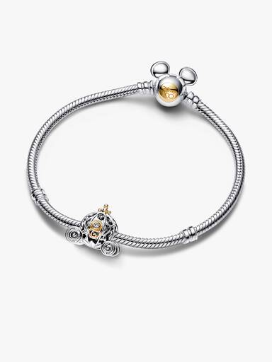 Charm Disney 100e anniversaire Carrosse Enchanté de Cendrillon avec diamant de synthèse