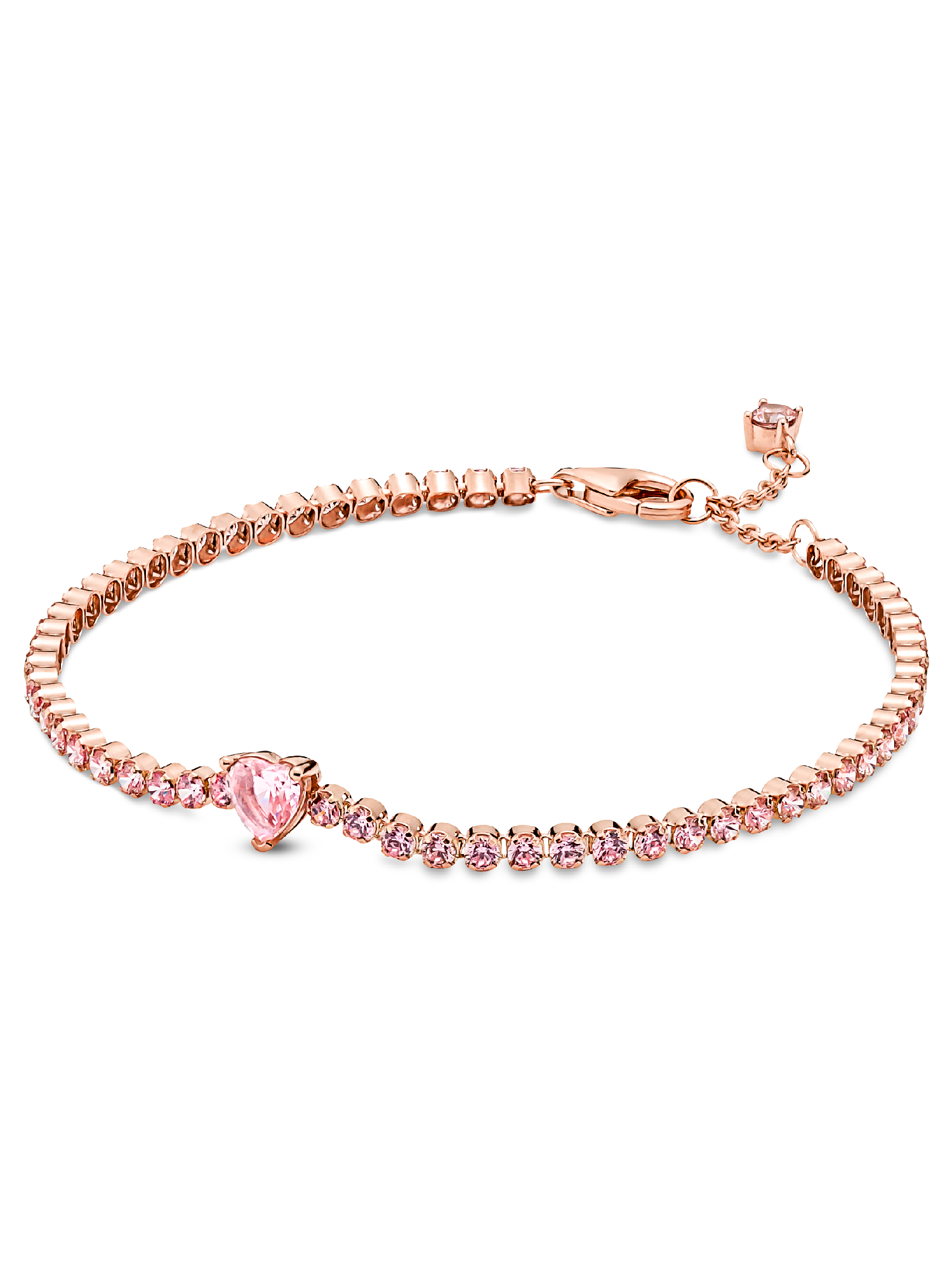 Bracelet Rivière Cœur Scintillant