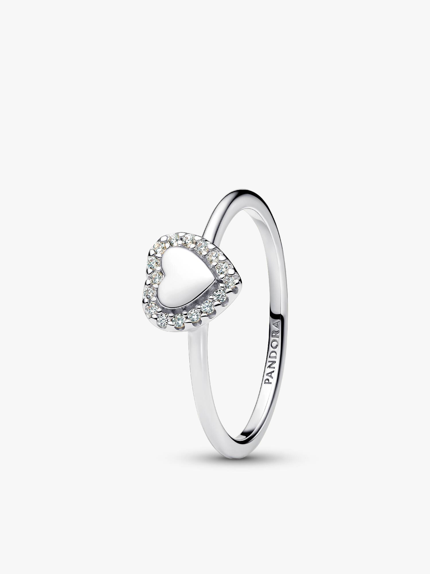 Bague Halo Cœur Gravable