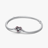 Bracelet Maille Serpent Fermoir Cœur de l’Infini Rose Scintillant Bracelet Maille Serpent Fermoir Cœur de l’Infini Rose Scintillant