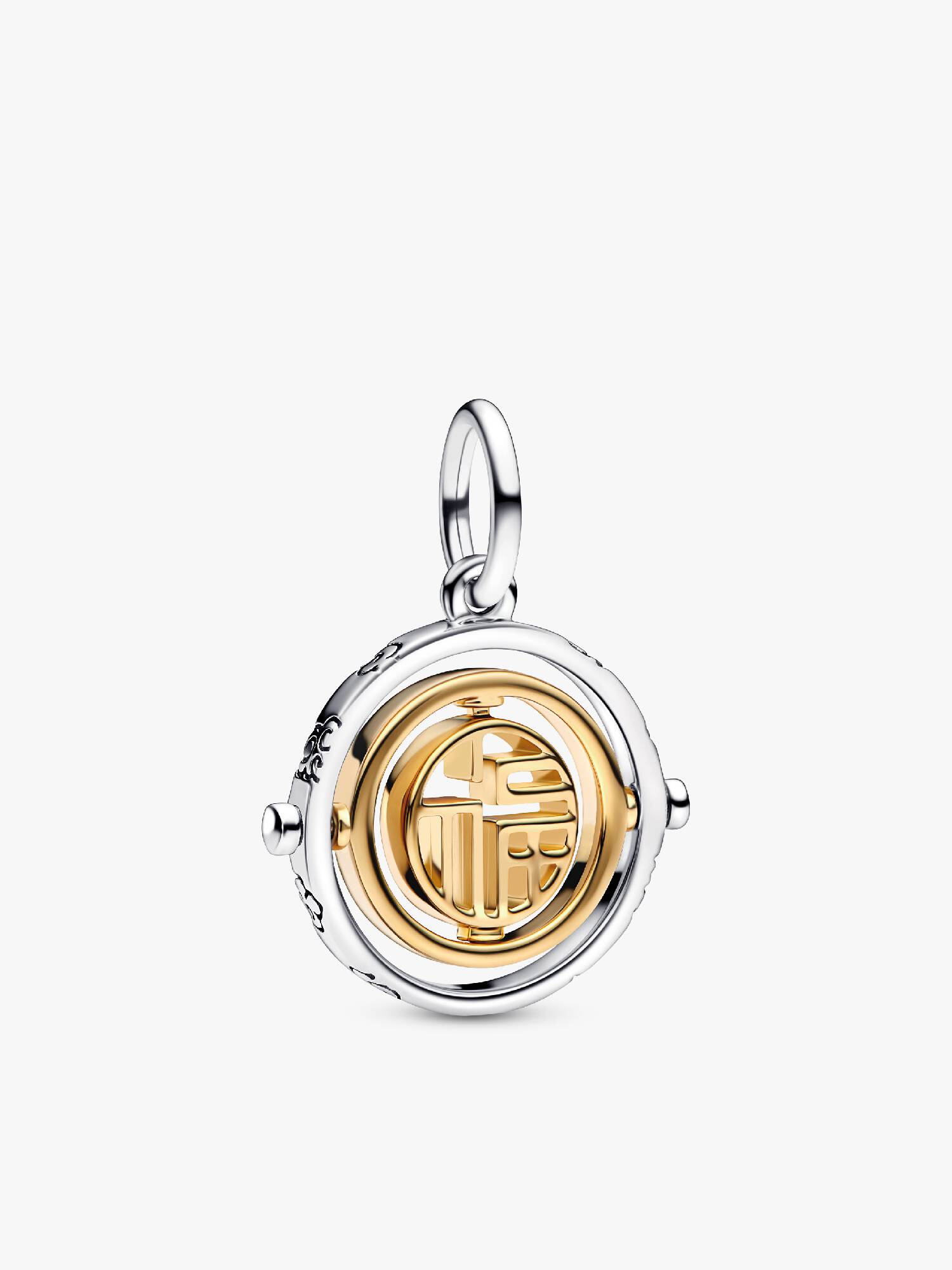 Charm Pendant Rotatif Fú Bicolore