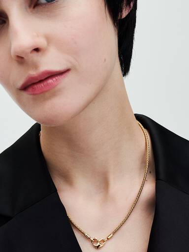 Collier Chaîne Cloutée