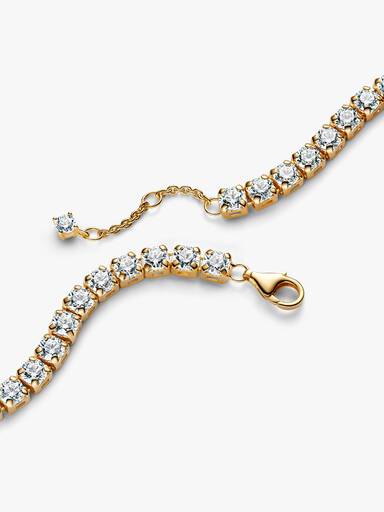 Bracelet Rivière Audacieux Scintillant Doré