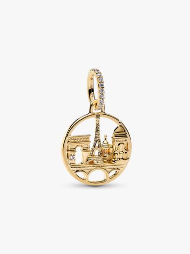 Charm pendant Horizon de Paris Doré
