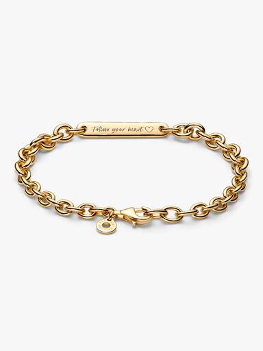 Bracelet à Maillons Barre Gravable