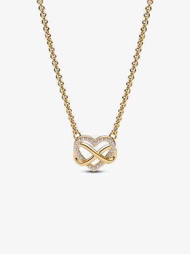 Collier Cœur Infini Scintillant