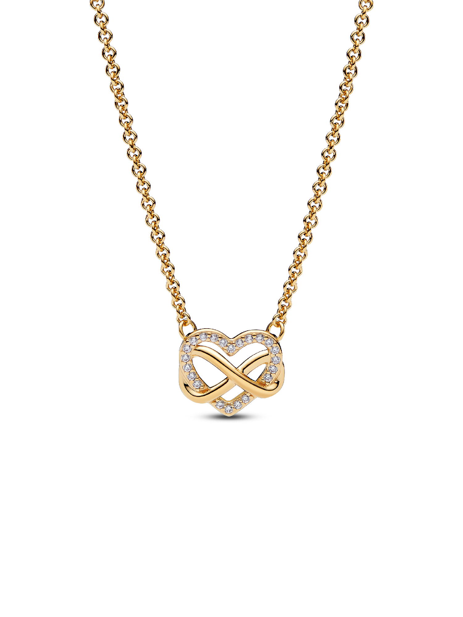 Collier Cœur Infini Scintillant