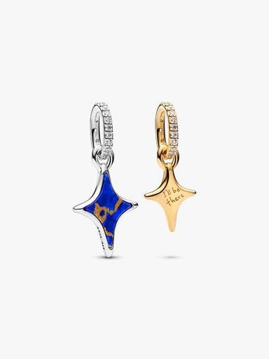 Charm Pendant Double Étoiles Séparables