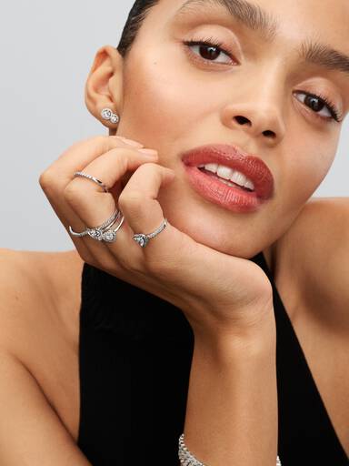 Bague Halo Cœur Gravable