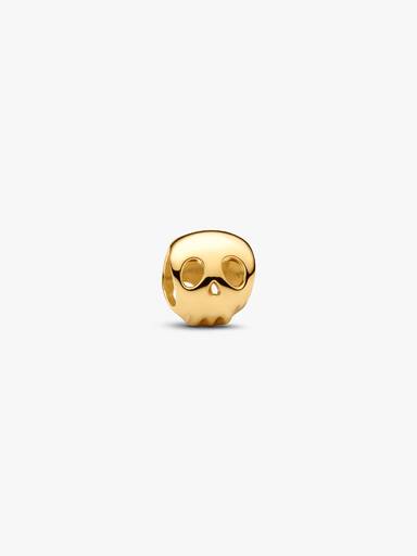 Mini Charm Tête de Mort Doré