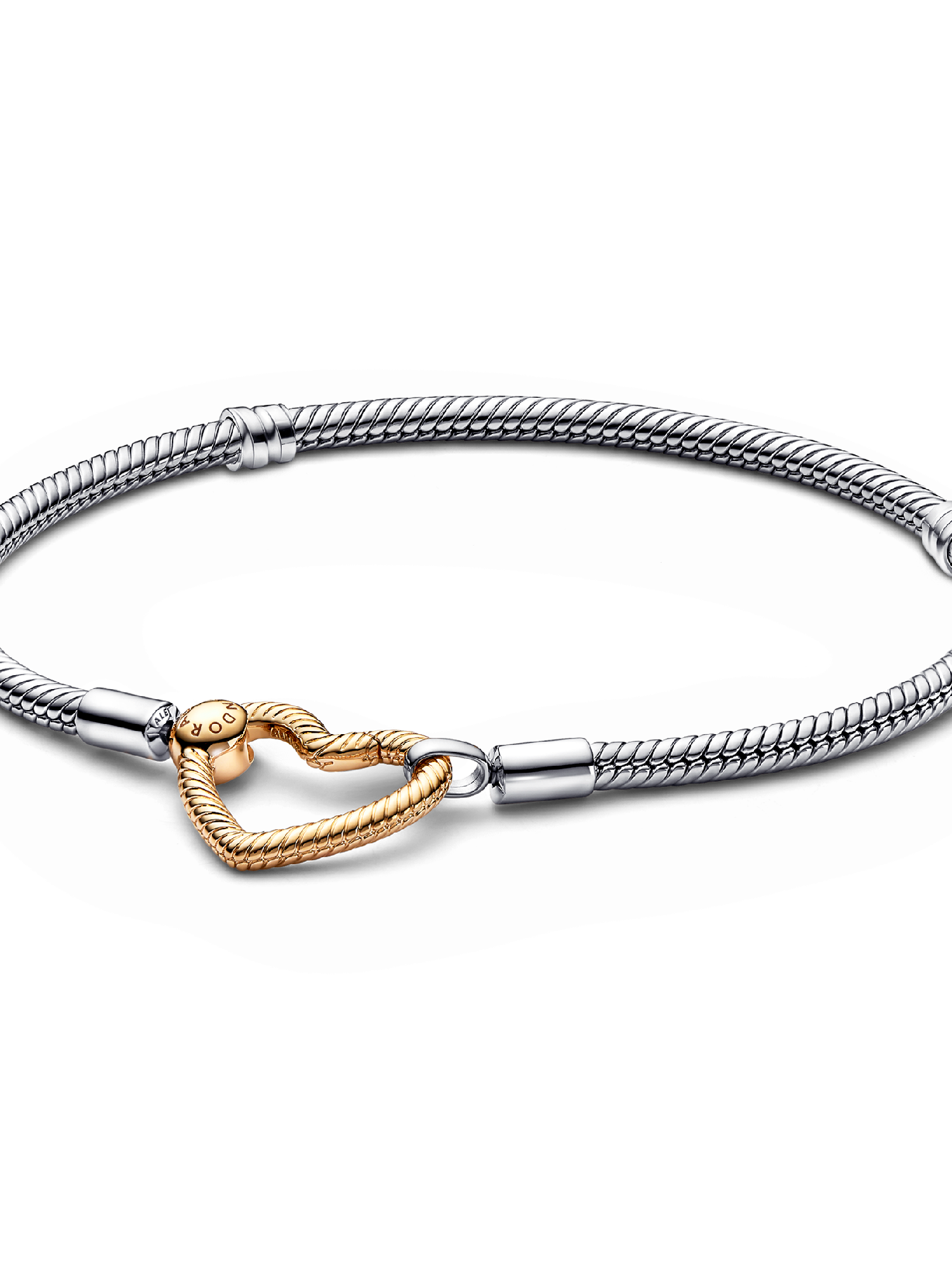 Bracelet Maille Serpent Fermoir Cœur