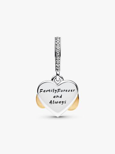 Charm Pendant Cœur Infini Scintillant