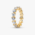 Bague Couronne de Cœurs Incolores Bague Couronne de Cœurs Incolores