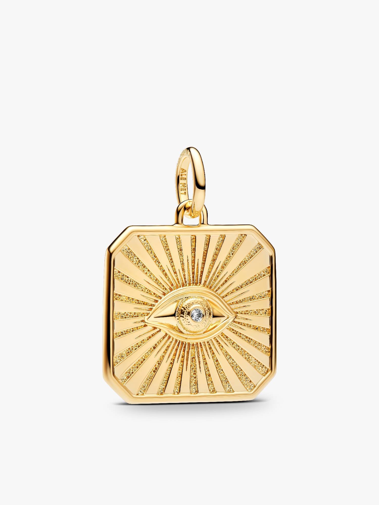 Charm Pendant Troisième Œil Doré et Diamant de Synthèse Pat McGrath