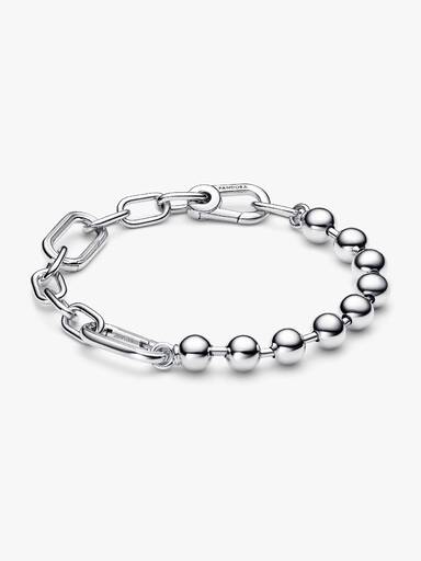 Bracelet Link & Perle Métallique