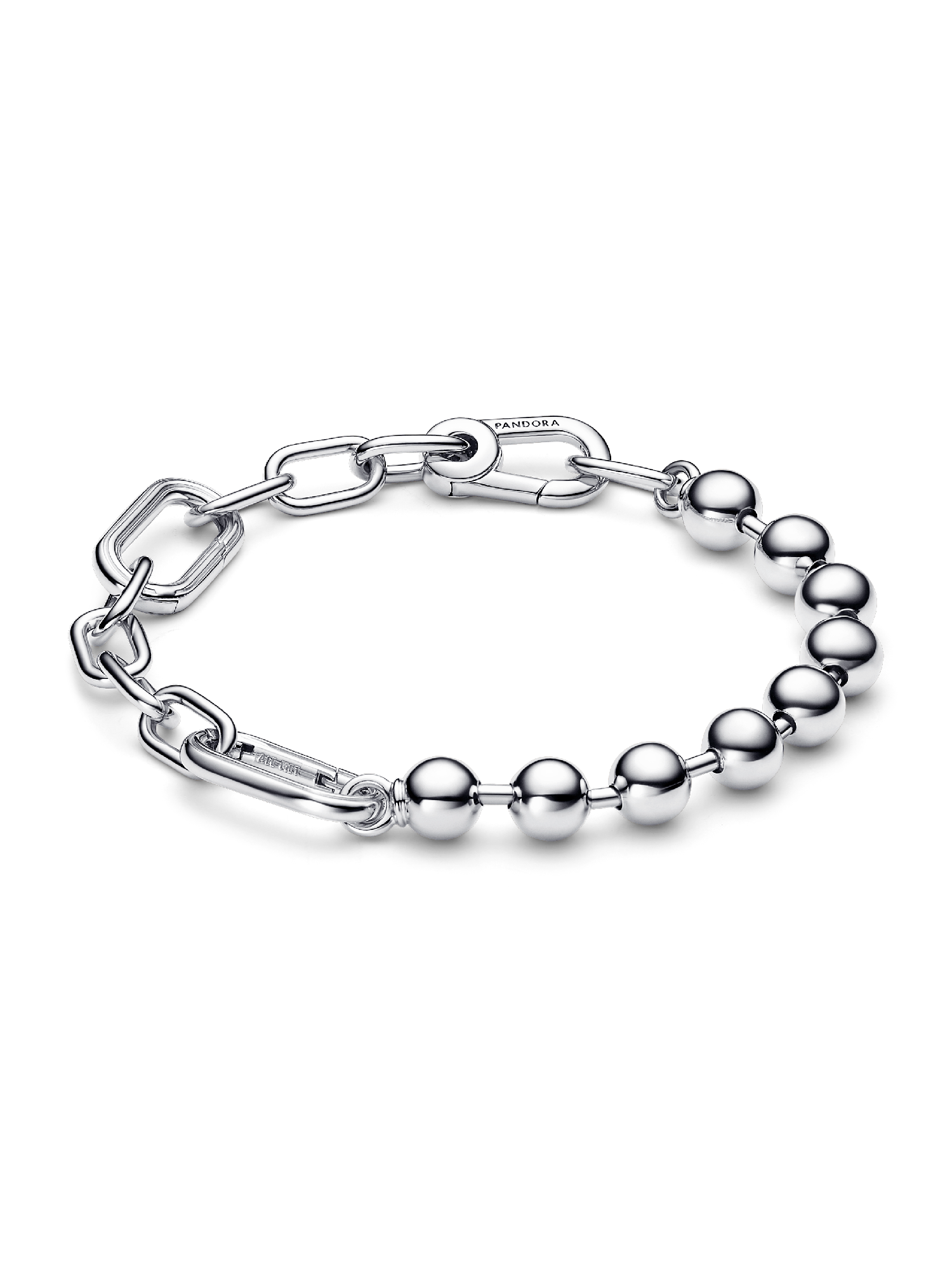 Bracelet Link & Perle Métallique