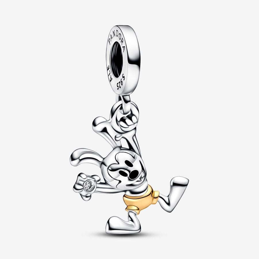 Charm Pendant Disney 100e anniversaire Oswald avec diamant de synthèse image number 0