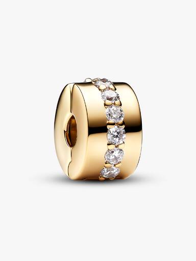Charm Clip Rangée Scintillante Incolore