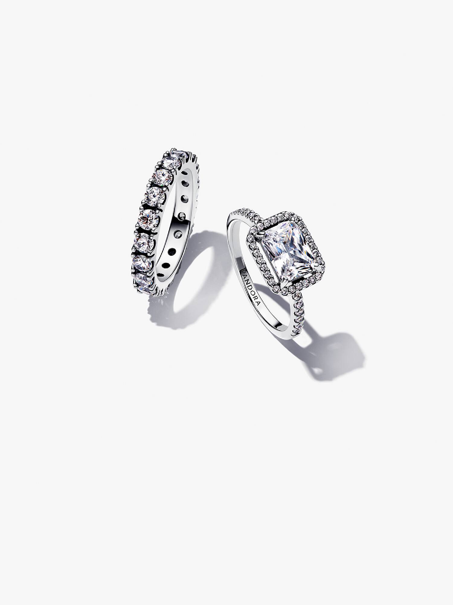 Coffret Cadeau Brillant ensemble d’bagues Halo