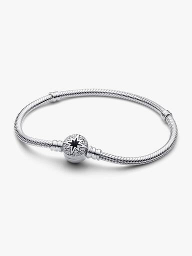 Bracelet Maille Serpent Fermoir Étoile Polaire