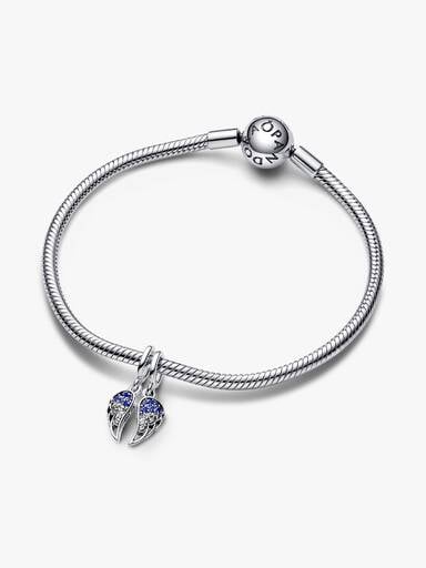 Charm Pendant Ailes d’Ange Séparables Scintillantes